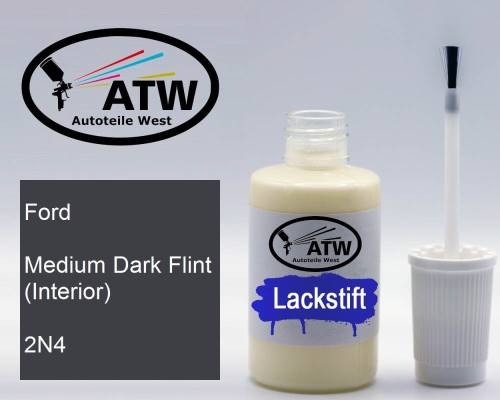 Ford, Medium Dark Flint (Interior), 2N4: 20ml Lackstift, von ATW Autoteile West.